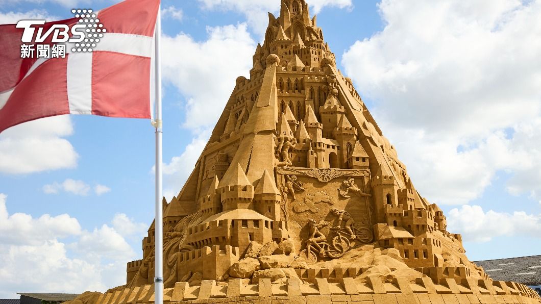 丹麥沙雕高度破金氏世界紀錄。（圖／達志影像路透社）