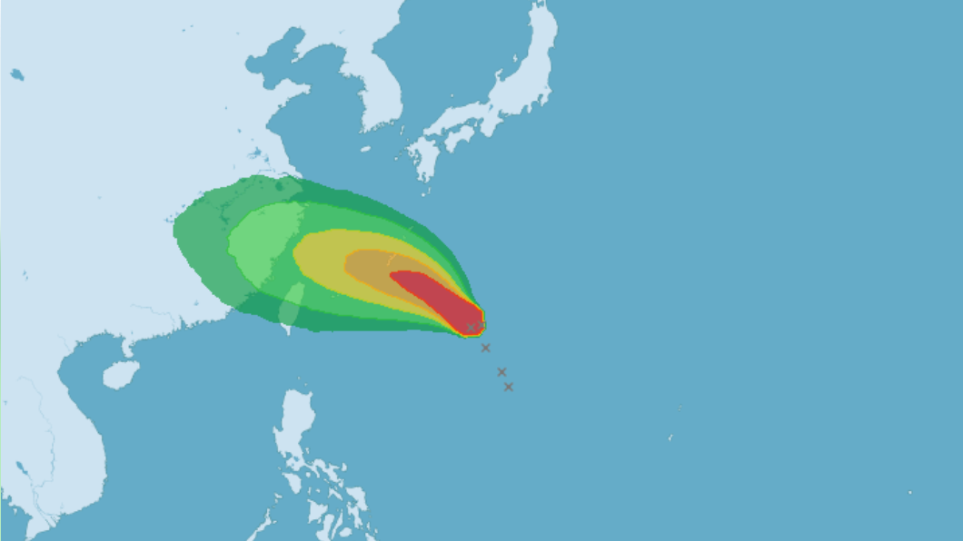 「烟花」颱風已生成，慢速靠近台灣。（圖／中央氣象局）
