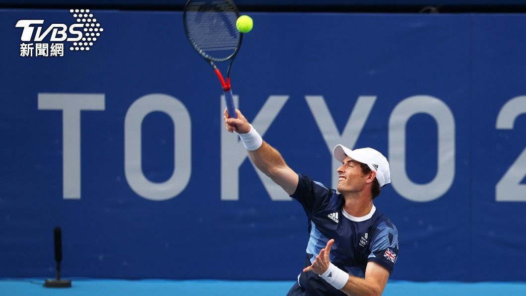 英國網球名將莫瑞，因肌肉傷勢，退出東京奧運男單賽事。（圖／達志影像路透社）