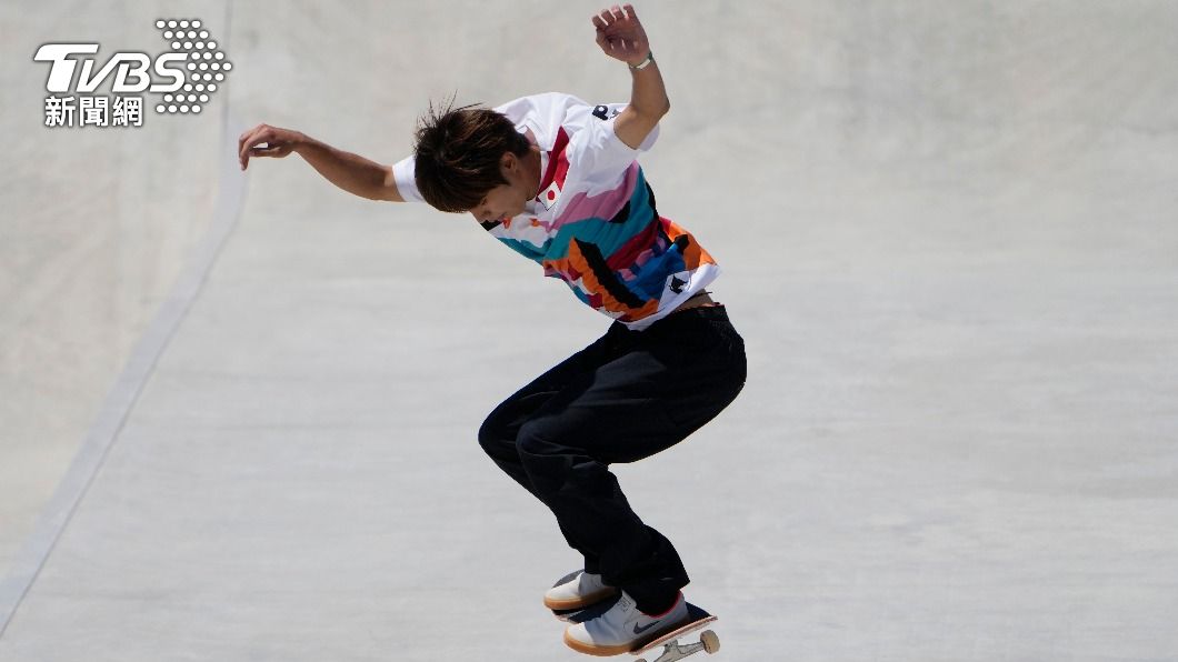 日本代表堀米雄斗（Yuto Horigome）在男子街道賽決賽奪下金牌。（圖／達志影像美聯社）