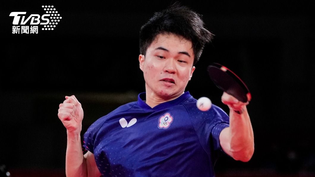 中華隊桌球小將林昀儒在東奧表現亮眼。（圖／達志影像美聯社）