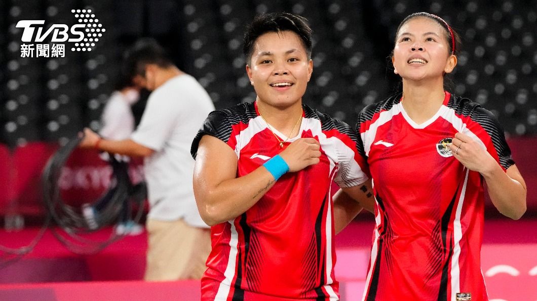 奧運羽球女雙金牌戰，印尼選手將對上中國隊。（圖／達志影像美聯社）