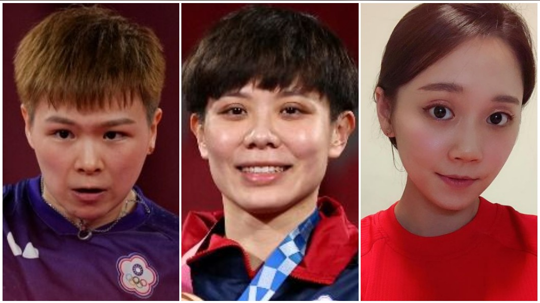 東京奧運桌球團體賽今（1）日開戰，中華隊女團陣容分別為陳思羽（左）、鄭怡靜（中）與鄭先知（右）。（圖／達志影像美聯社、達志影像路透社、鄭先知IG）