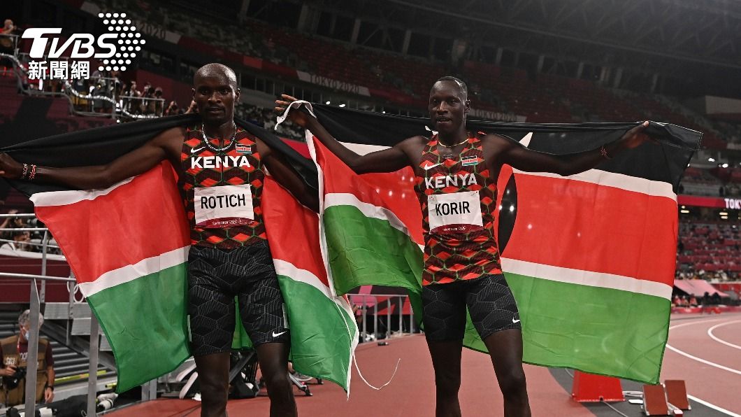 東京奧運男子800公尺，肯亞選手柯利爾及羅蒂奇包辦金牌與銀牌。（圖／達志影像美聯社）