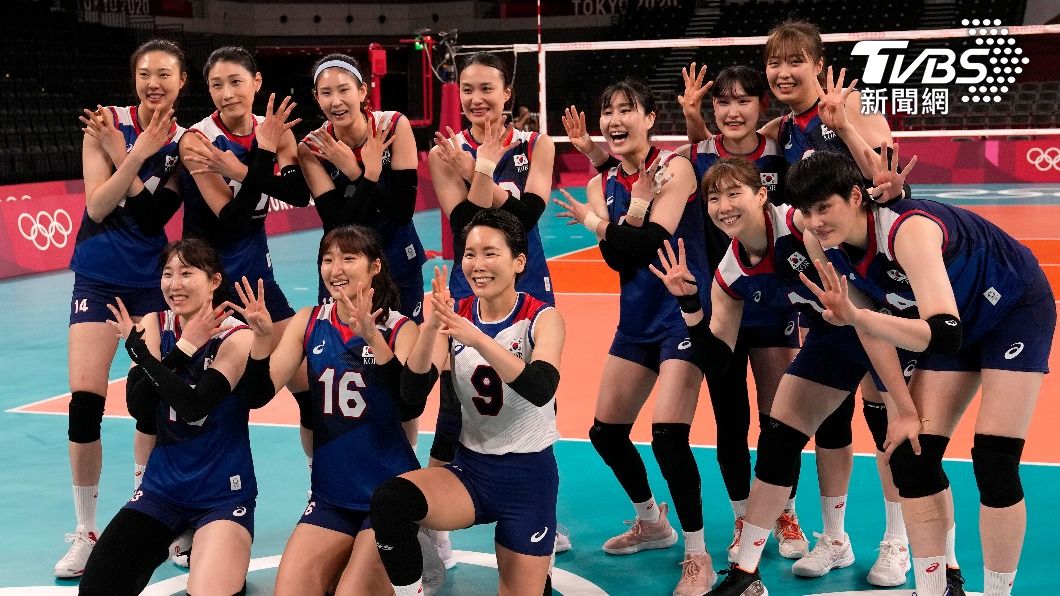 南韓女排高顏值卻被酸為了奧運整形。（圖／達志影像美聯社）