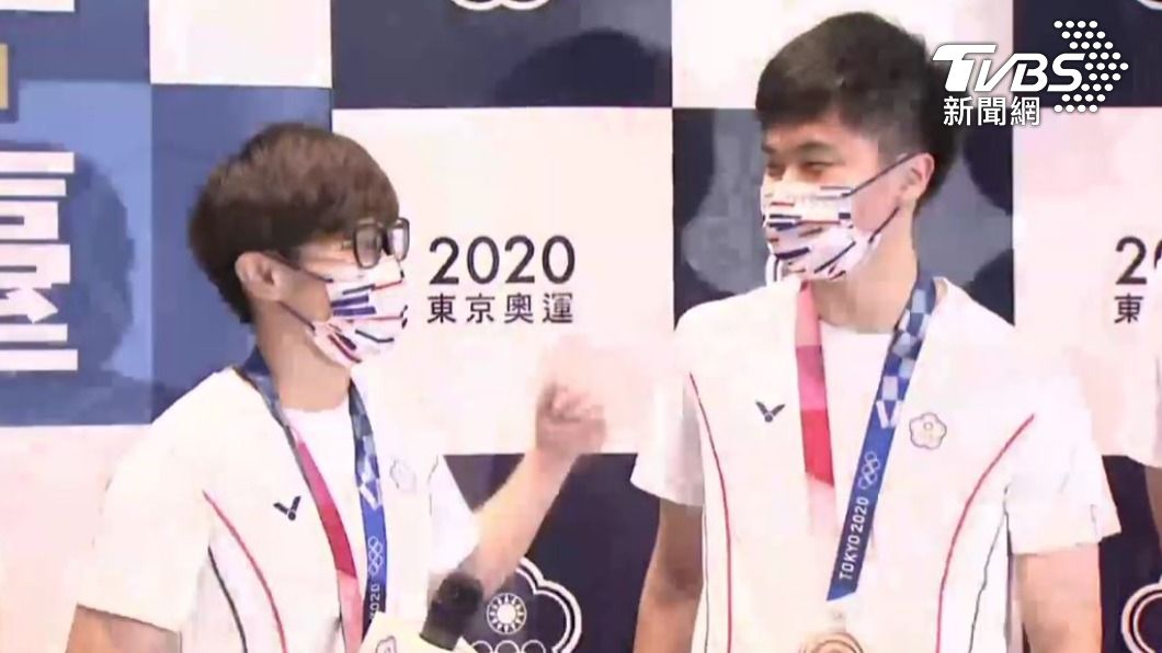 鄭怡靜和林昀儒在東奧混雙奪下銅牌。（圖／TVBS）