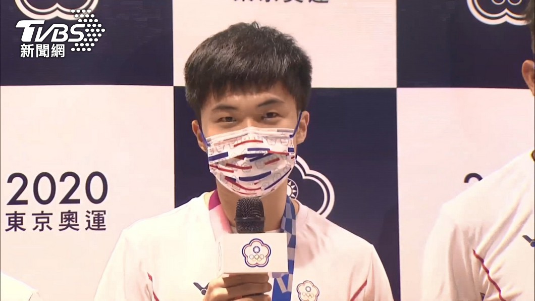 林昀儒在東奧奪下桌球混雙銅牌。（圖／TVBS）