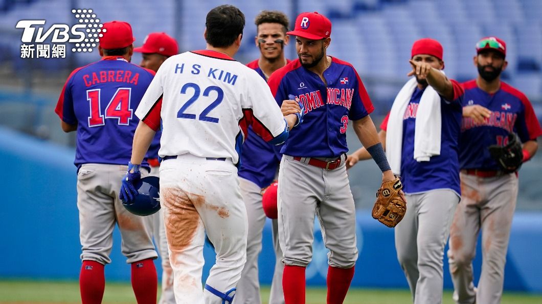 多明尼加今天在東京奧運棒球銅牌戰打敗韓國。（圖／達志影像美聯社）