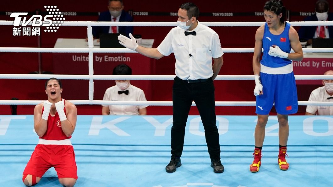 土耳其女子拳擊選手蘇梅內麗拿下東奧金牌。（圖／達志影像美聯社）