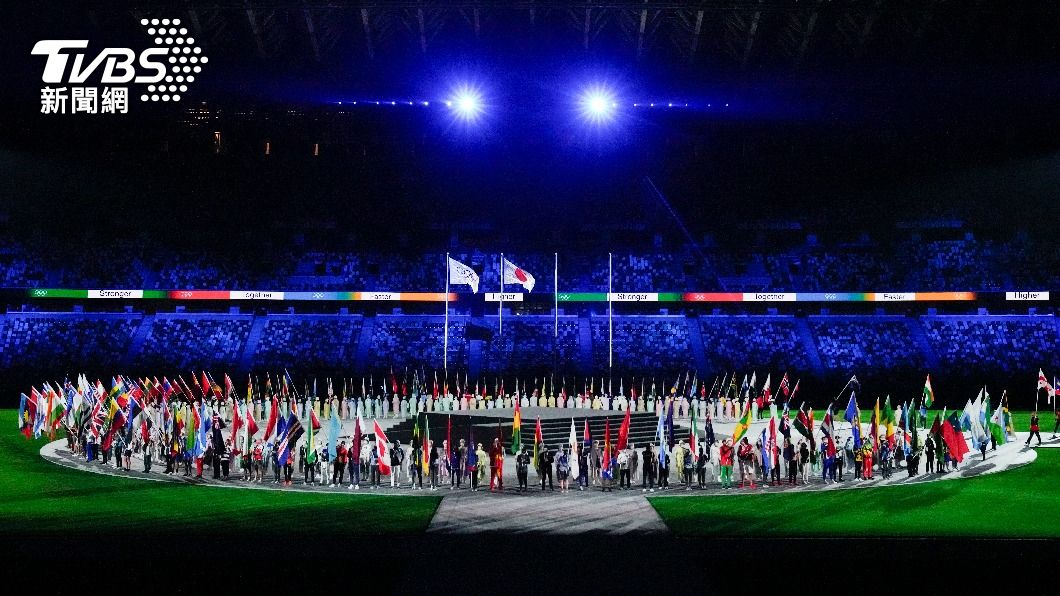 東奧閉幕，各國旗幟齊聚一堂。（圖／達志影像美聯社）