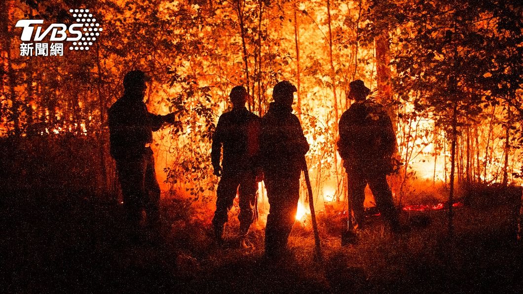 俄羅斯森林大火。（圖／達志影像美聯社）