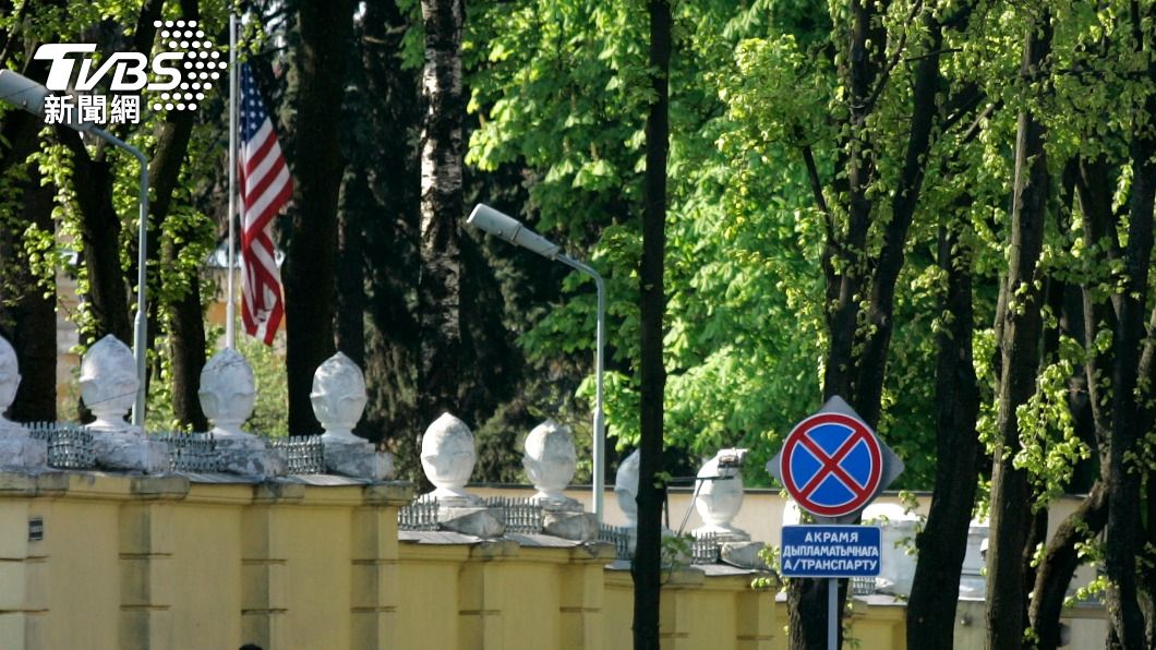 美駐白俄羅斯使館。（圖／達志影像美聯社）