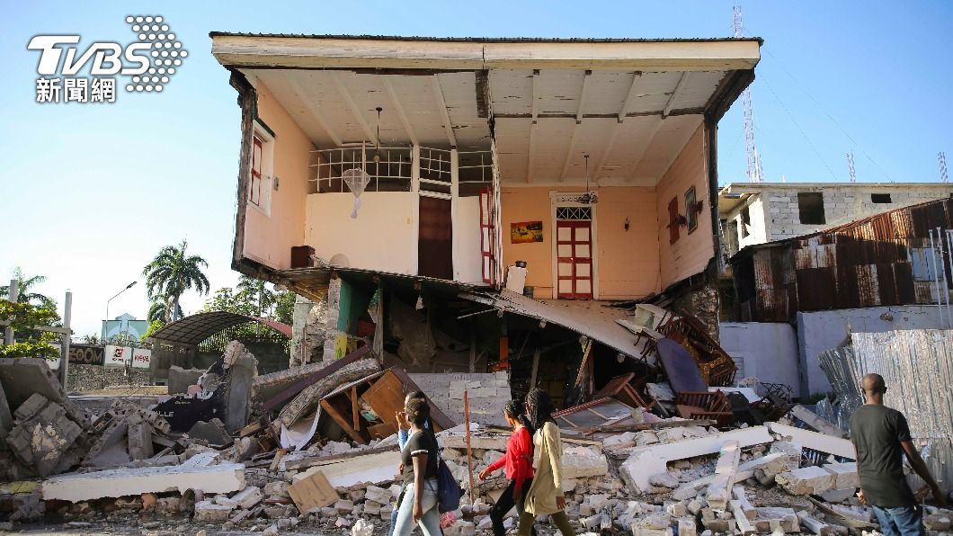 海地強震釀死傷。（圖／達志影像美聯社）