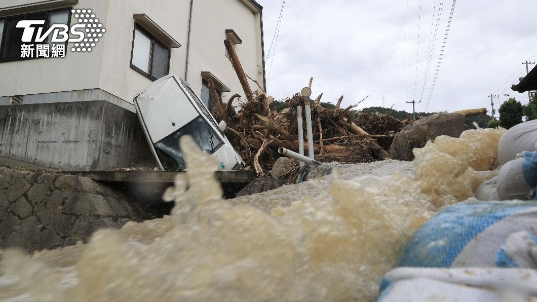 （圖／達志影像美聯社） 日本九州大雨6死6傷4失聯　氣象廳籲續嚴防災情