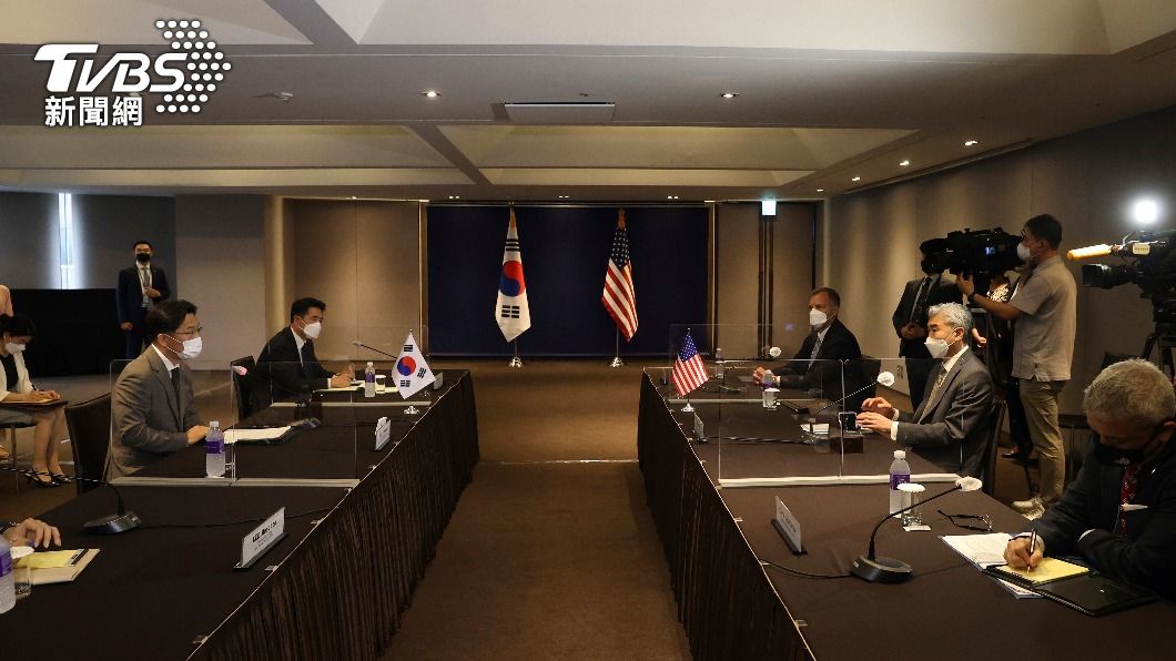 美國與南韓對北韓代表會晤。（圖／達志影像美聯社）