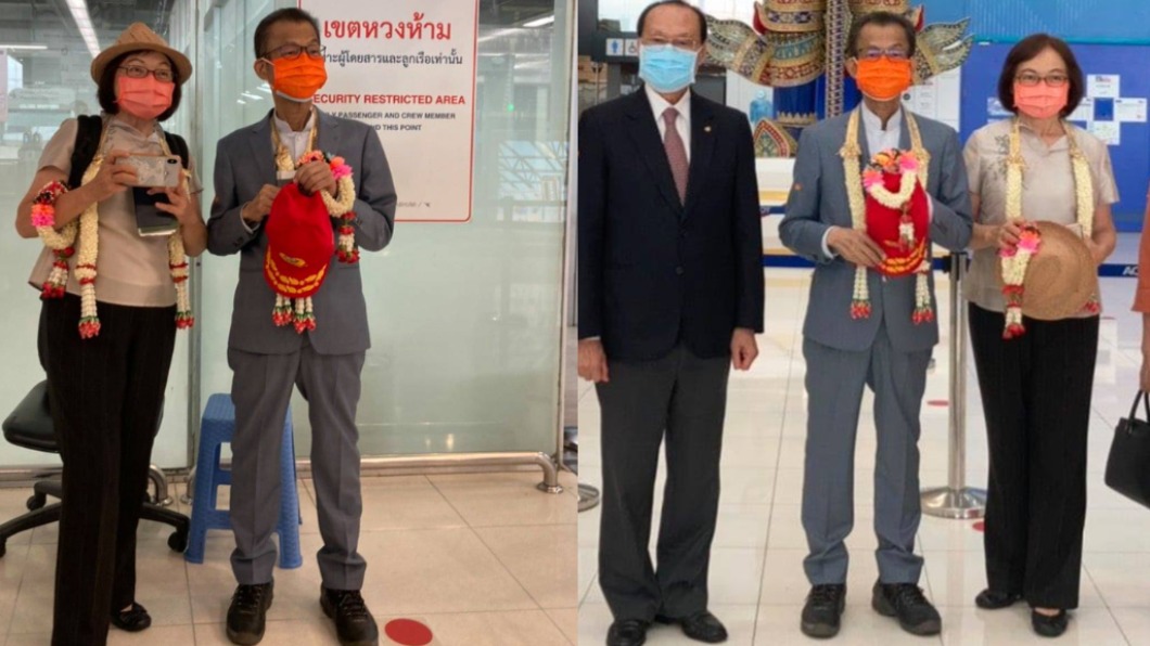 駐泰國代表李應元今（26）離任返台畫面曝光，只見他身形消瘦一大圈。（圖／翻攝自Taiwan in Thailand　臉書）
