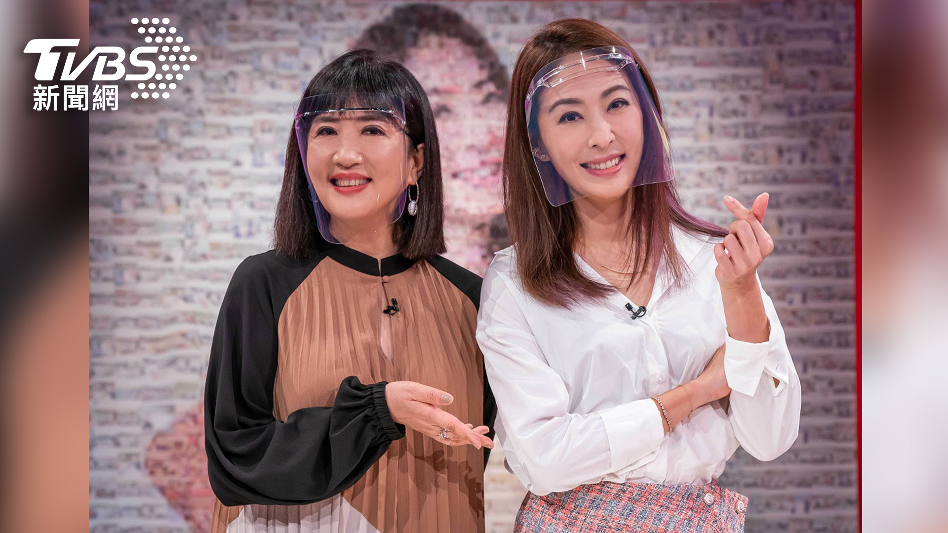 賈永婕是首位三度上《《TVBS看板人物》的來賓，左為主持人方念華