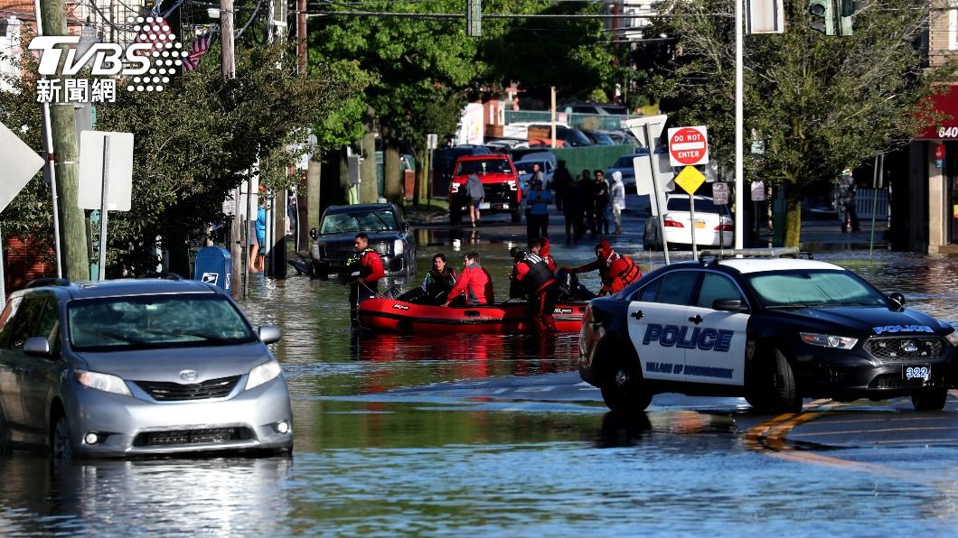 紐約淹水多人罹難。（圖／達志影像路透社）