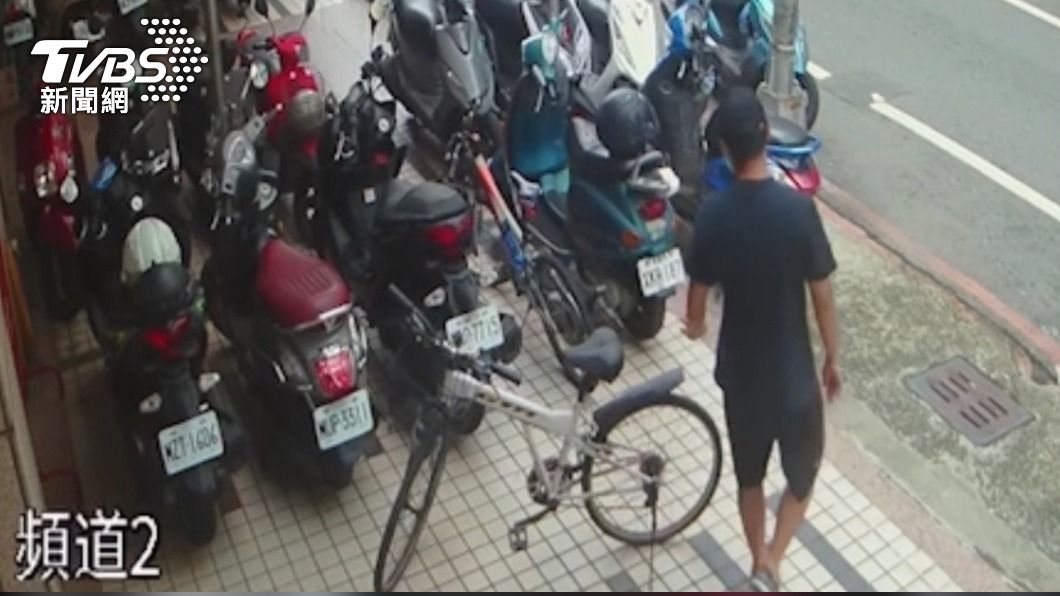 高雄腳踏車竊賊。（圖／TVBS）