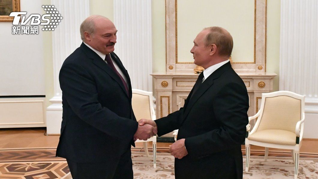 俄羅斯總統普欽與白俄羅斯總統魯卡申柯。（圖／達志影像路透社）