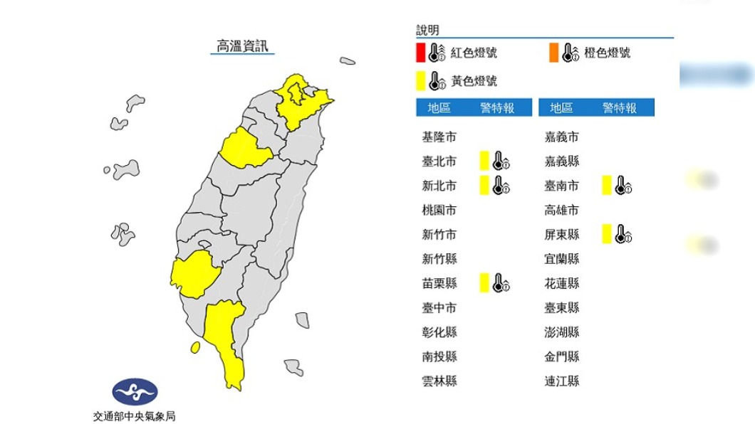 快訊 5縣市高溫黃燈 北市松山 信義區飆36 4度 台北 新北 氣象局 台南 台北市 屏東 氣象 苗栗 Tvbs新聞網