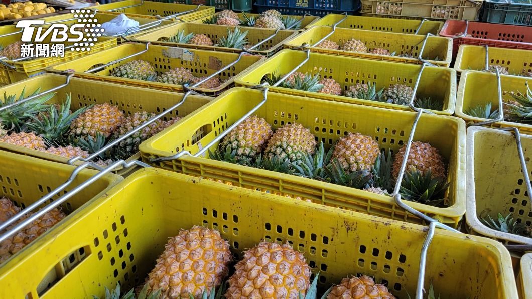 台灣鳯梨外銷市場成長164%。（示意圖／中央社） 台灣水果外銷大陸以外市場　前半年成長137%