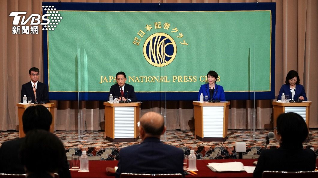 日本自民黨總裁選舉有4人角逐。（圖／達志影像美聯社）
