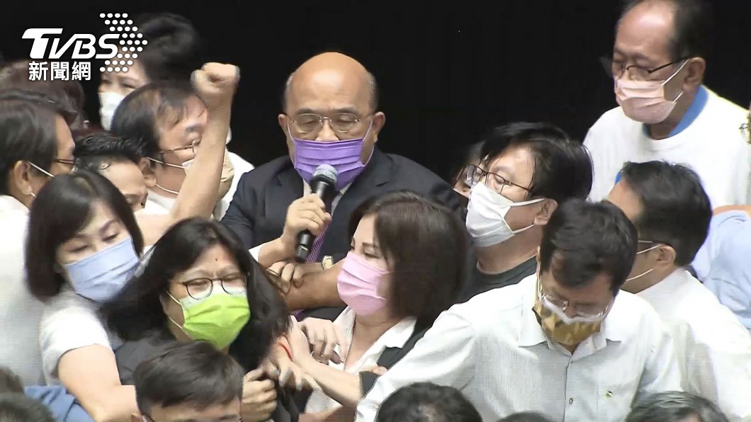 蘇貞昌日前赴立院施政報告，遭國民黨團杯葛。（圖／TVBS資料畫面）