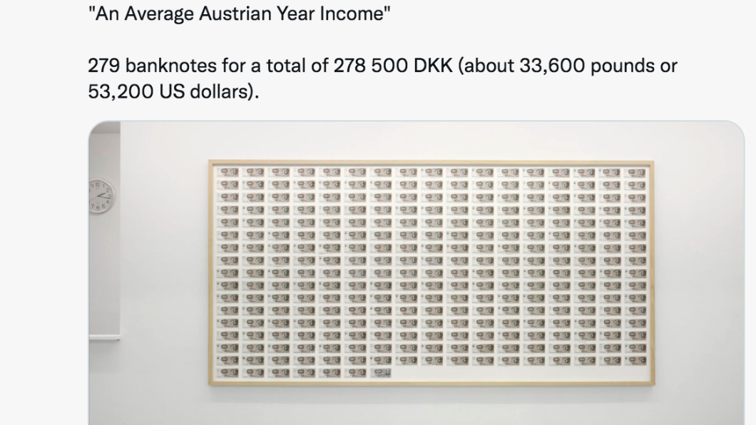 「丹麥平均年收入」（An Average Danish Annual Income）（圖／翻攝＠bbhiley Twitter）