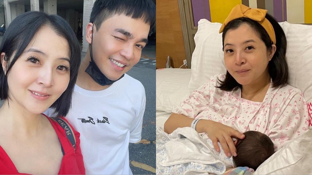 李亮瑾嫁給張峰奇後，2021年3月剖腹生下1子。（圖／翻攝自李亮瑾臉書）