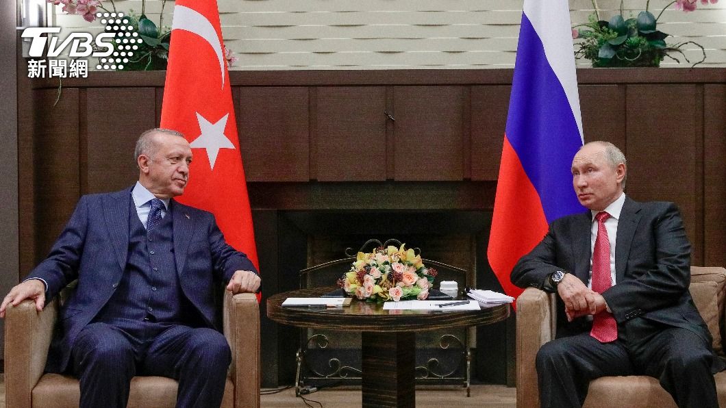 土耳其總統艾爾段、俄羅斯總統普欽29日進行高峰會。 （圖／達志影像美聯社）