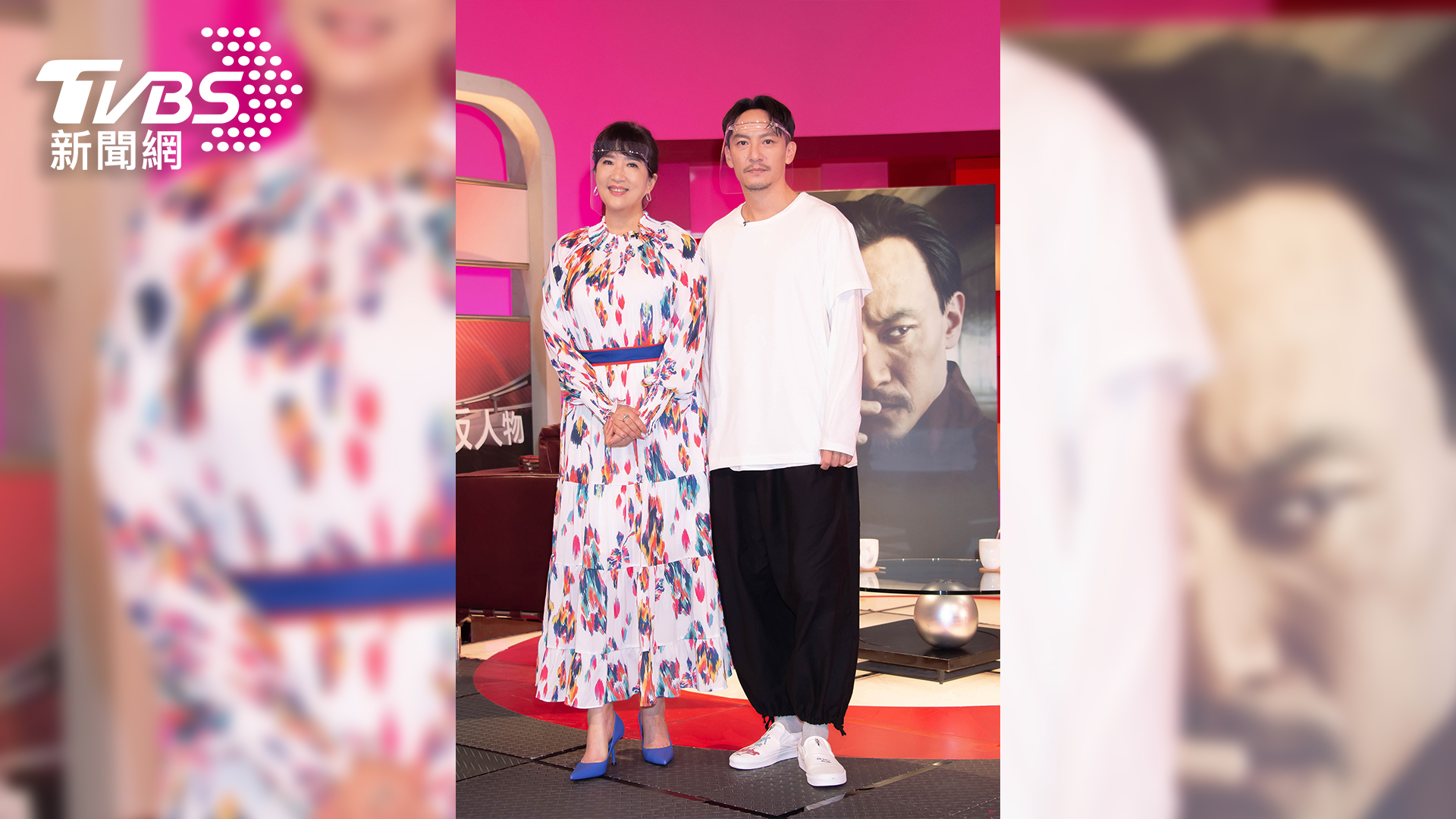 《TVBS看板人物》主持人方念華與國際影星張震合影