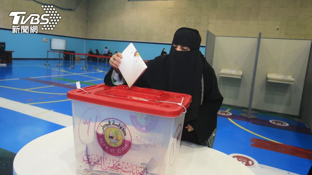 卡達女性投票所與男性分開。（圖／達志影像美聯社）