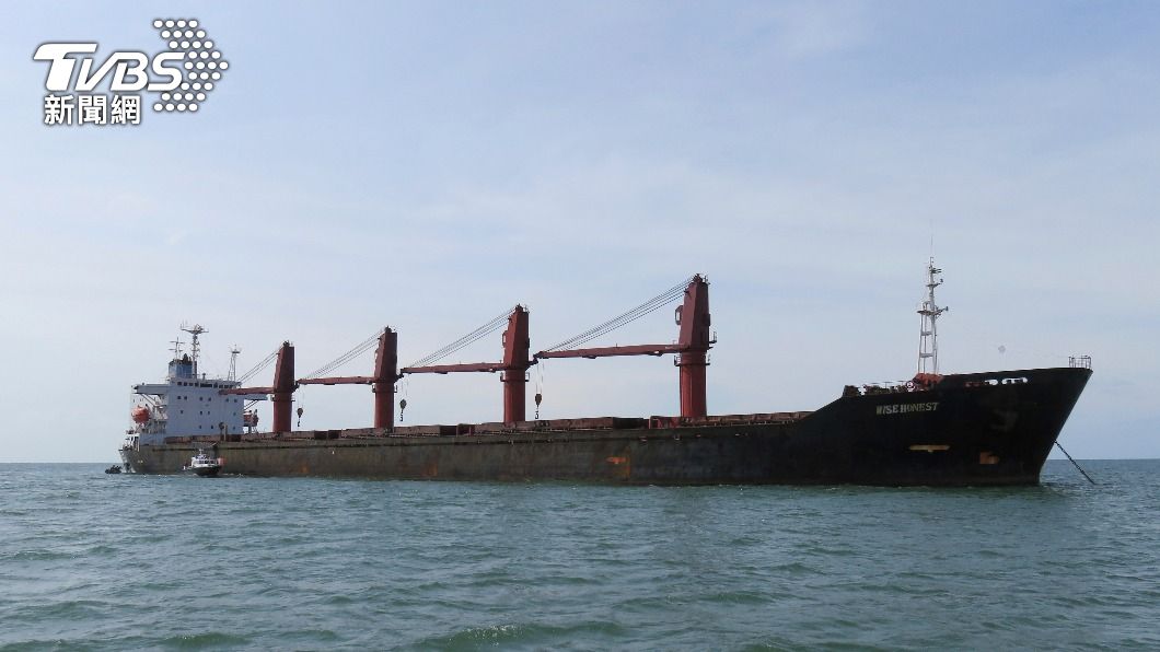 北韓運送煤炭船舶。（圖／達志影像美聯社）