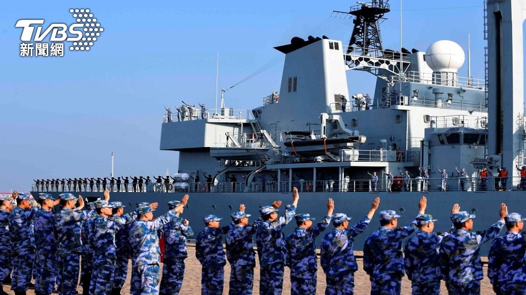 中國海軍。(圖/路透社) 中俄海上聯合軍演 共軍＂南昌艦＂首度海外參演