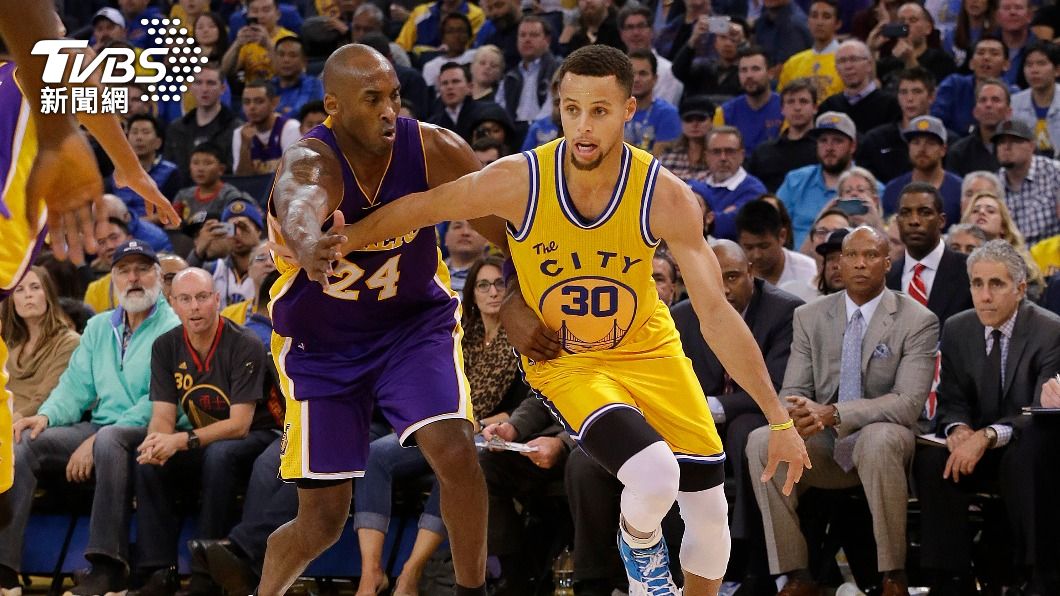 Kobe Bryant及Stephen Curry獲選NBA 75大球星。（圖／達志影像美聯社）