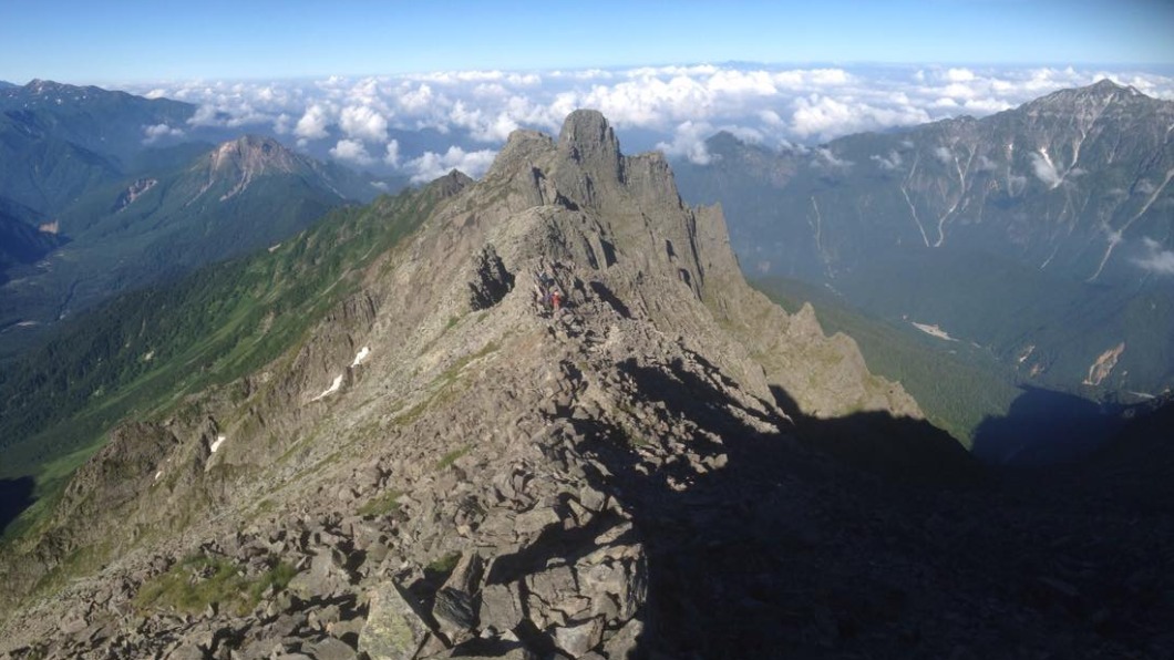 日本穗高岳為該國百名山之一。（圖／翻攝自InsideJapan Tours 推特 @InsideJapan）