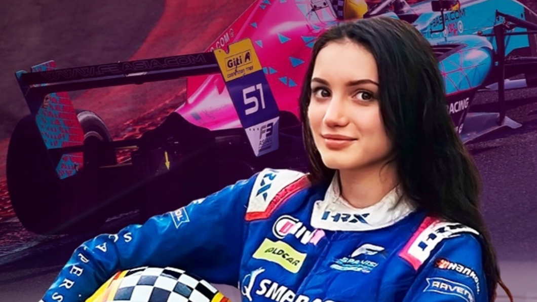 席多可娃是賽車界新星。（圖／翻攝@irasidorkova Instagram） 俄羅斯正妹賽車手遭美拒發簽證　竟是這原因