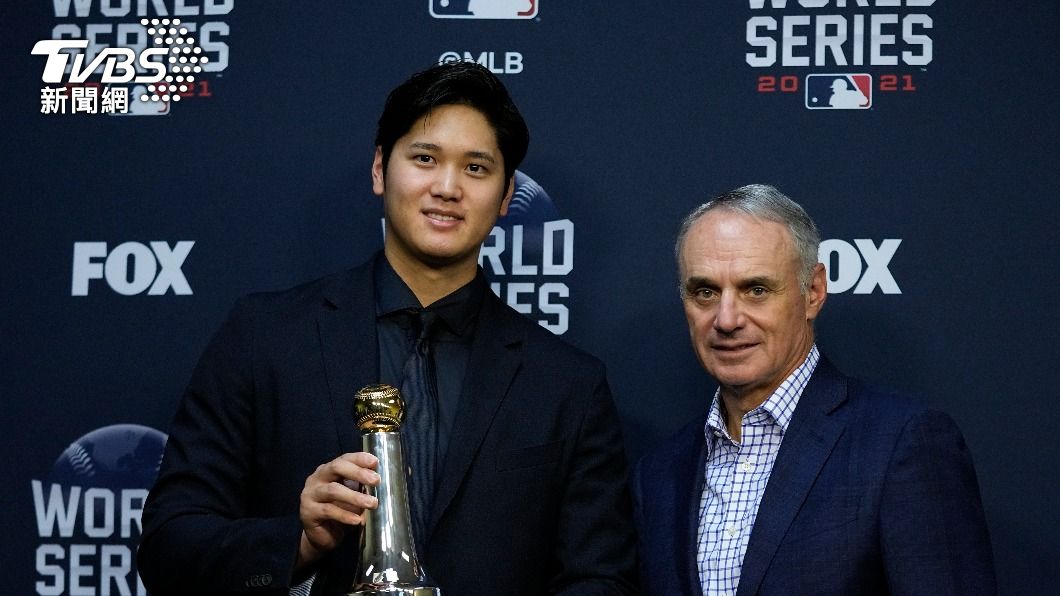 大谷翔平獲頒MLB「主席歷史成就獎」。（圖／達志影像美聯社）