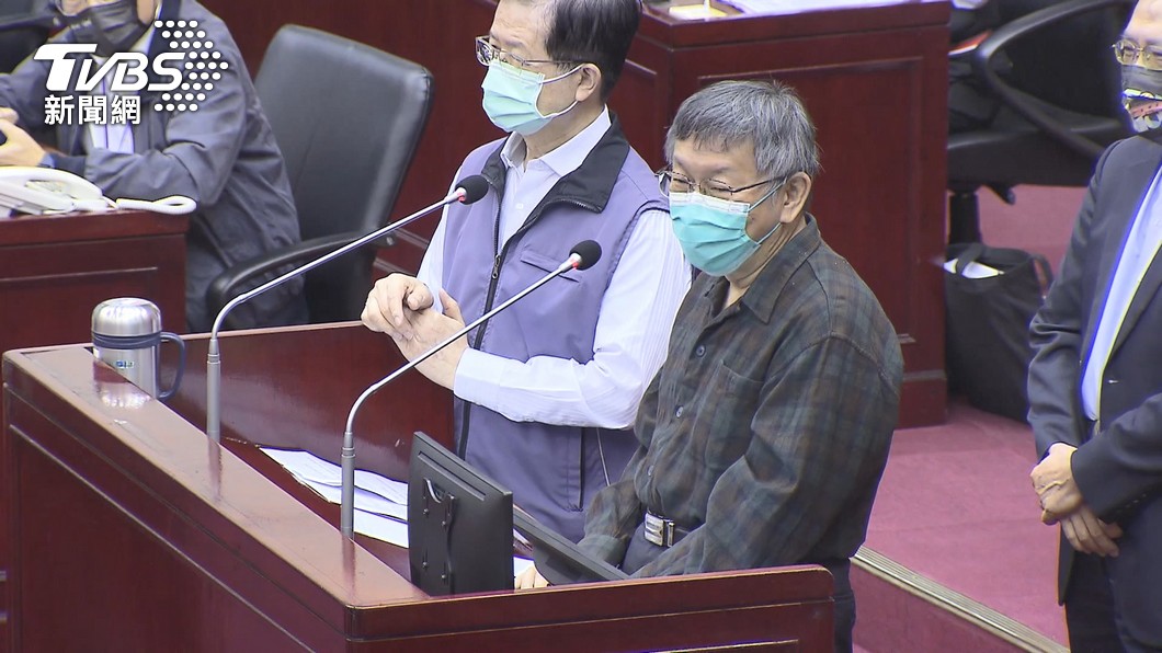 台北市長柯文哲昨日去議會備詢。（圖／TVBS資料畫面）