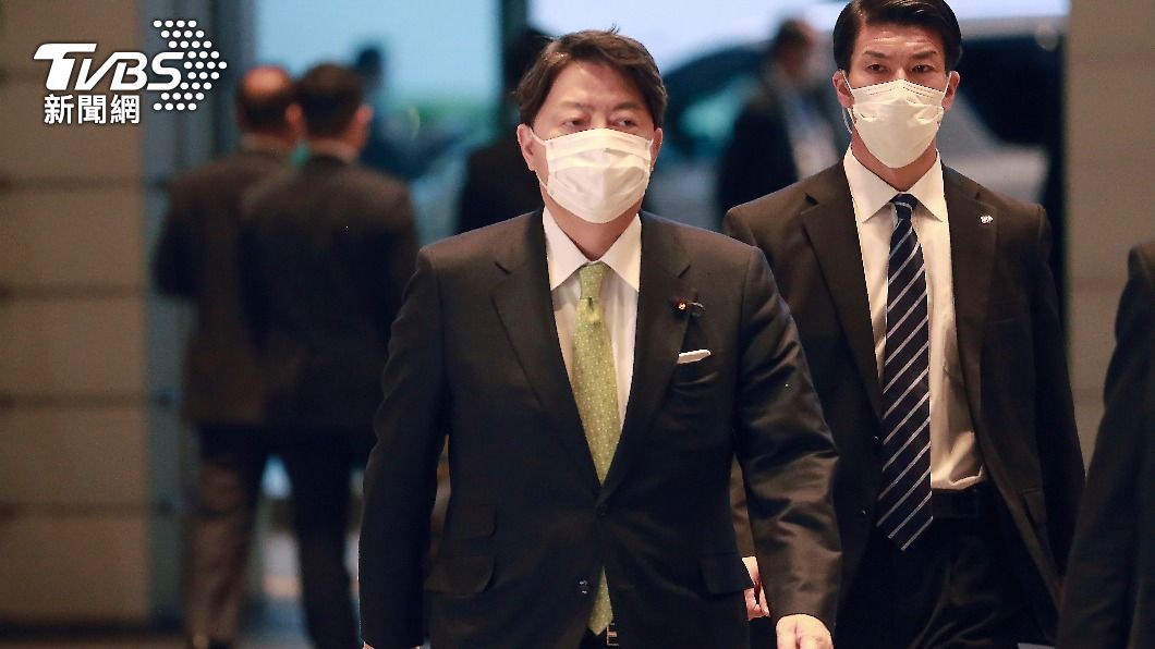 日本新任外務大臣林芳正(左)。（圖／達志影像美聯社）