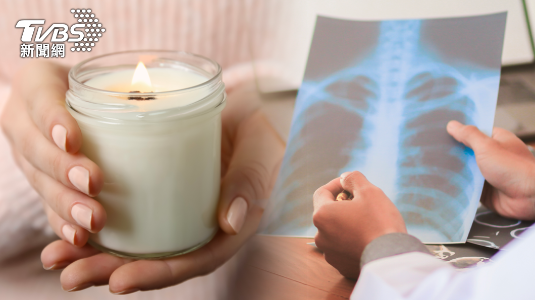 醫師表示芳香蠟燭也有可能造成肺癌。（合成示意圖／shutterstock達志影像）