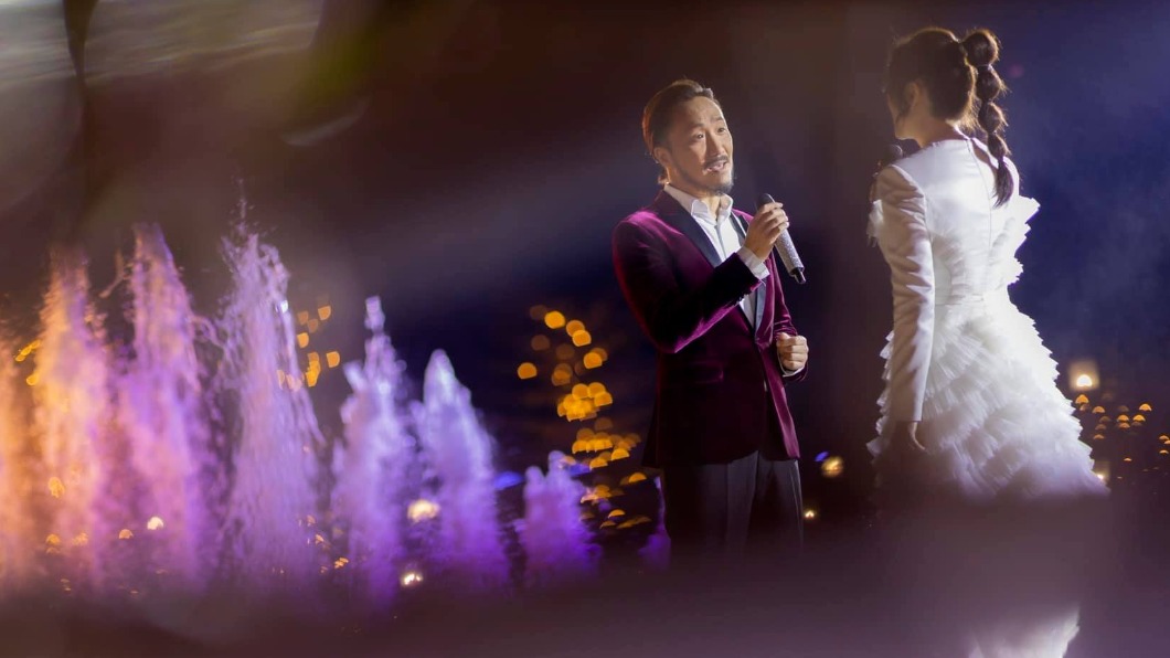 鄭中基與謝安琪為「Disney+香港啟動慶典」獻唱。（圖／翻攝自謝安琪 Kay Tse臉書）
