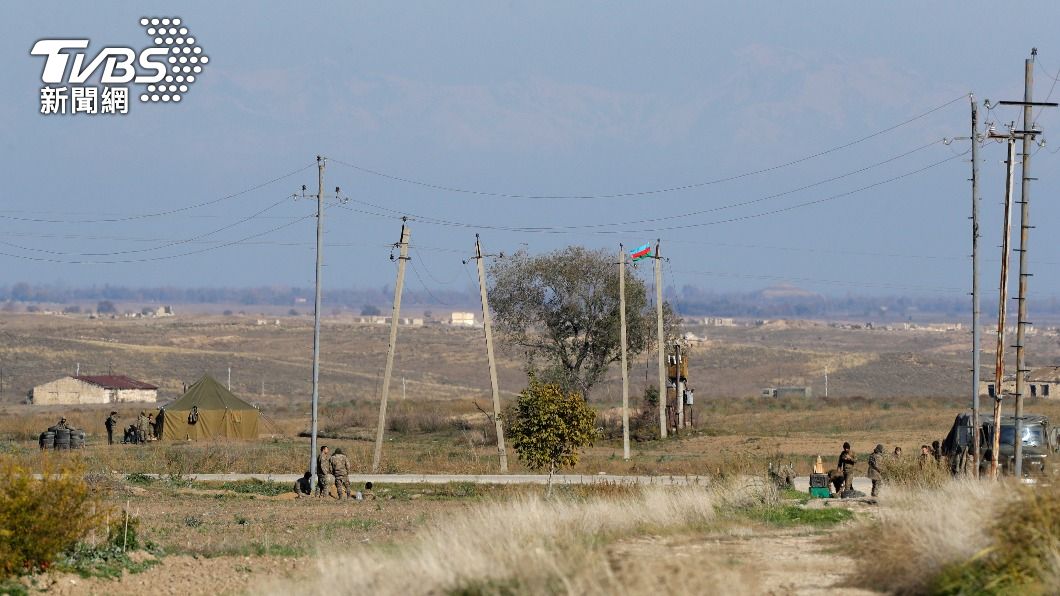 圖為亞塞拜然軍人在邊界駐守。（圖／達志影像美聯社）