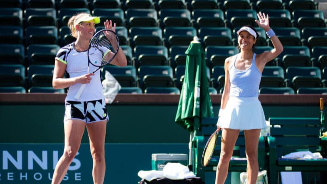 謝淑薇與梅丹斯闖WTA年終賽女雙決賽。（圖／翻攝自謝淑薇臉書）