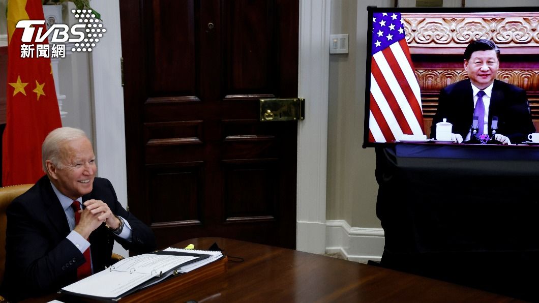 美國總統拜登和大陸領導人習近平日前進行會談。（圖／達志影像路透社）