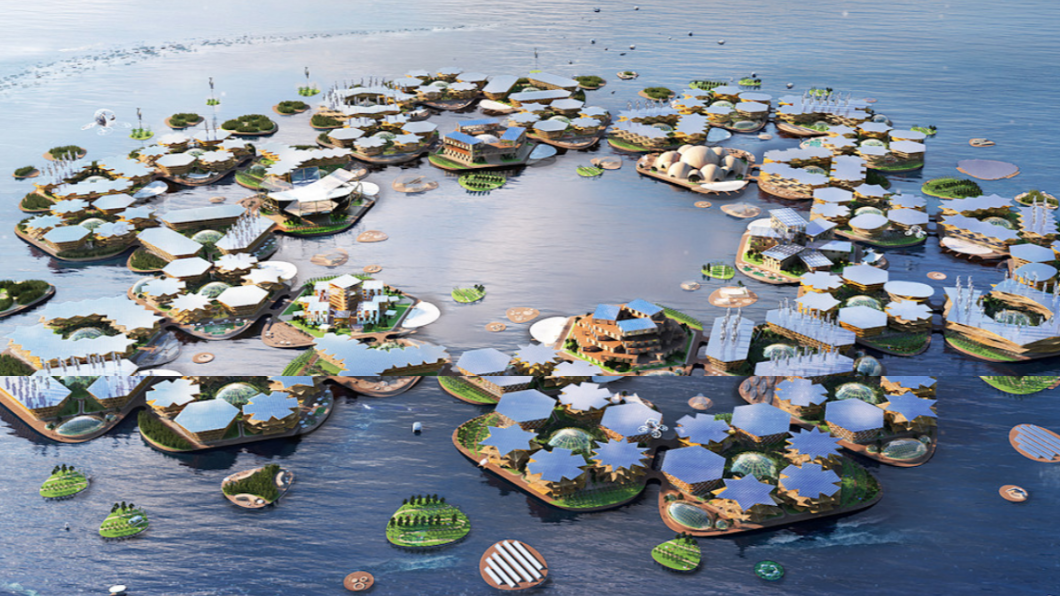 釜山將打造全球首座「漂浮城市」。（圖／翻攝自Oceanix官網）