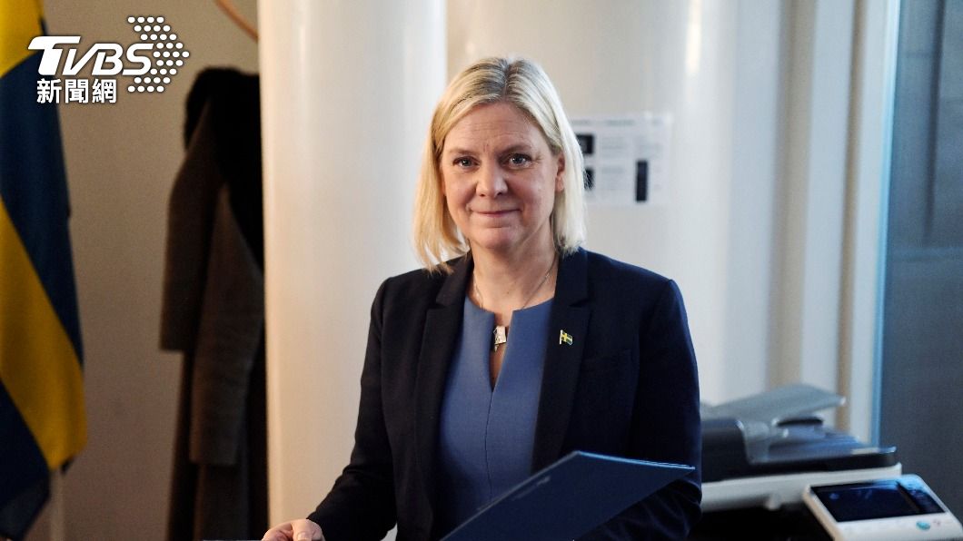 社民黨黨魁安德森（Magdalena Andersson）成為瑞典史上第一位女總理。（圖／達志影像美聯社）