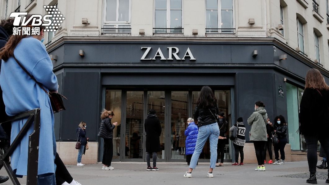 知名快時尚品牌Zara。（圖／達志影像路透社）
