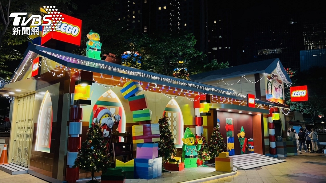 快閃店「樂高耶誕小屋」今開幕。（圖／TVBS）